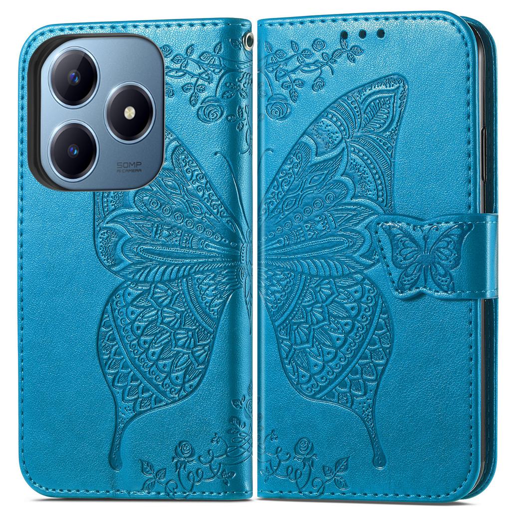 For Realme Note 60x 4G/C63 4G/C61 4G Case PU Leather Wallet Phone Cover Butterfly Pattern