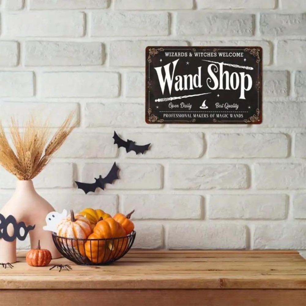 Wizard Wand Shop Vintage Metal Sign Fantasy Home Decor