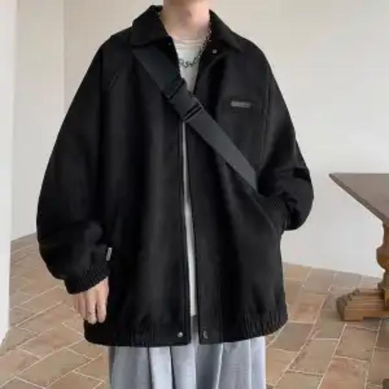 All-match Jacket Boys New Spring Autumn High-end Fashion Brand Youth Loose Casual Stand Collar