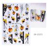Seasonal Nail Stickers Women for Autumn Halloween, Pumpkin Spider Web Skull Flame Beginners Manicure Decal, DIY Art Supplies Holiday Party