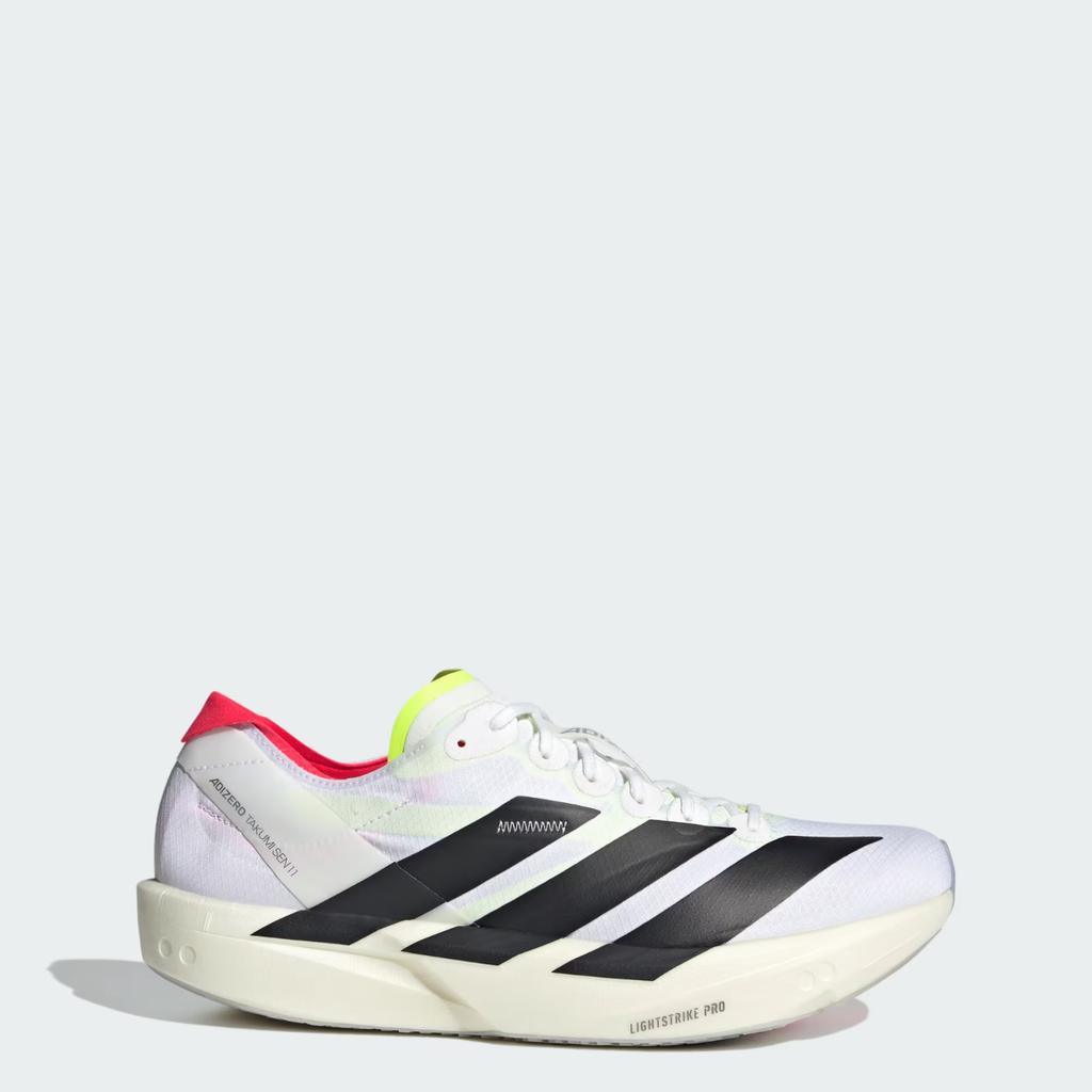 JH8659 Adidas Adizero Takumi Sen 11 Cloud White Core Black Lucid Red (Men's)