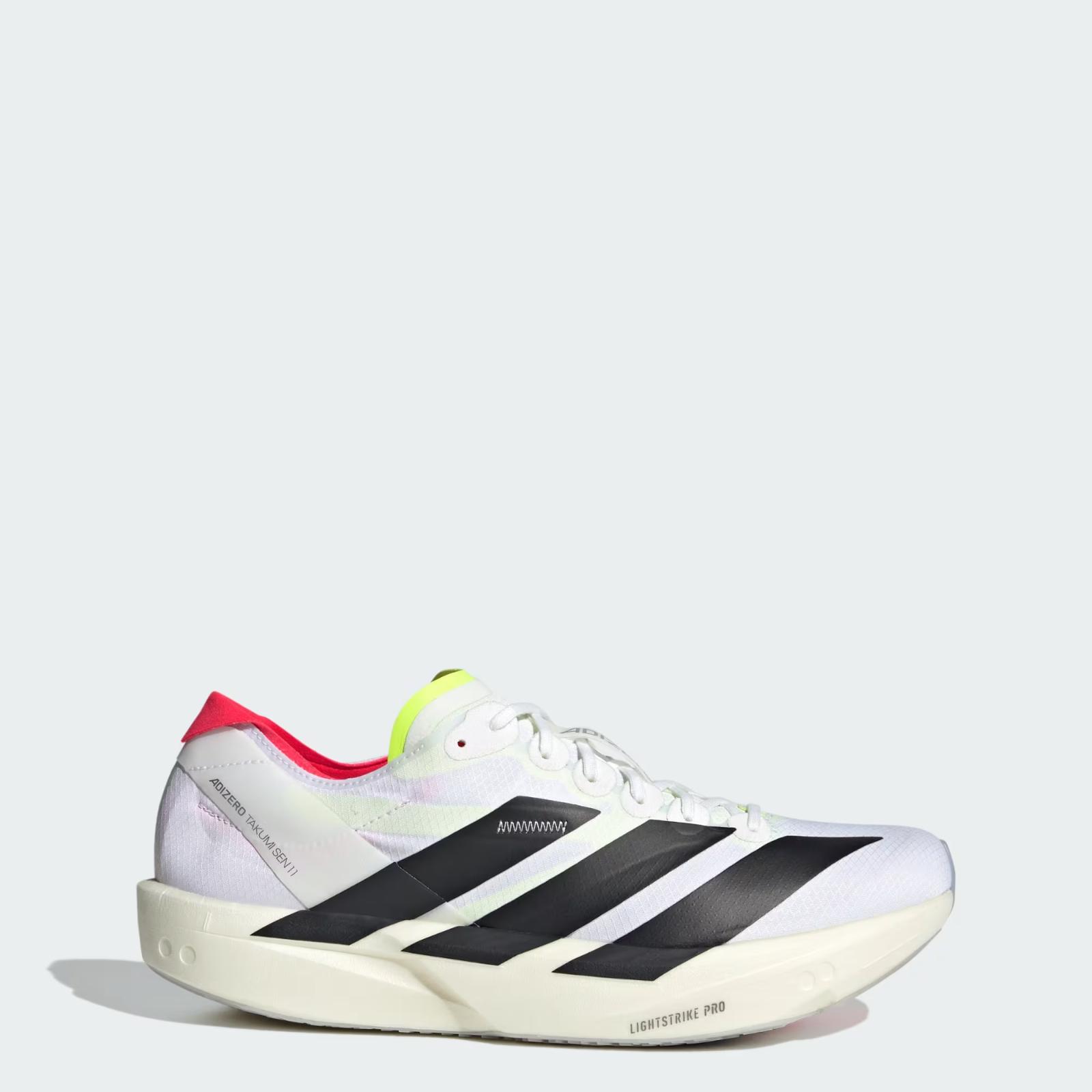 JH8659 adidas Adizero Takumi Sen 11 Cloud White Core Black Lucid Red (Men s) 10