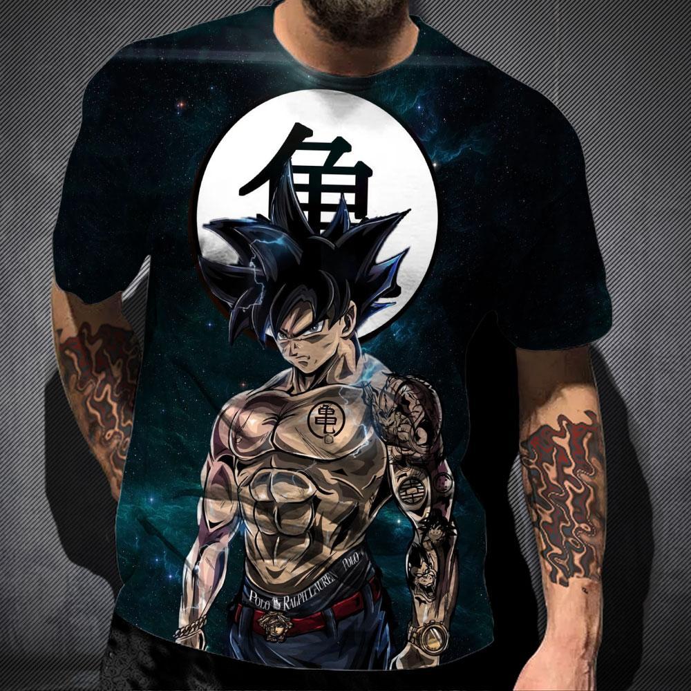Men Clothes Dragon Ball Z T-shirt Oversized T Shirt Anime Dragon Ball T-shirts Son Goku Tops Super Saiyan Tee Boys Clothing
