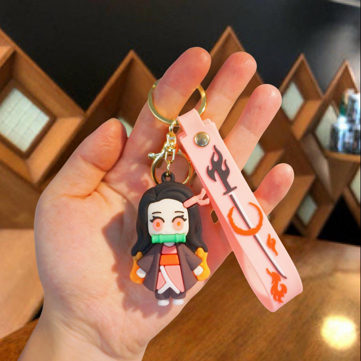 Demon Slayer Nezuko & Tanjiro Anime Keychain Pendant for Bags