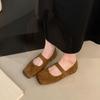 Fashion Female Slip On Footwear Shallow Ladies Mary Janes Flats Shoes Casual Fashion Square Toe Women Flats With Shoes Lady