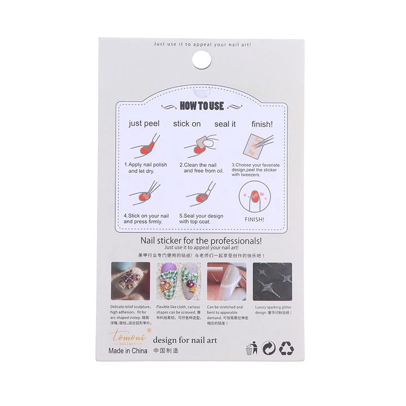 Red Koi Fish Goldfish 5D Nail Sticker Lettering 3D Stickers Chinese Nail Art Design Decal Nail Supplies