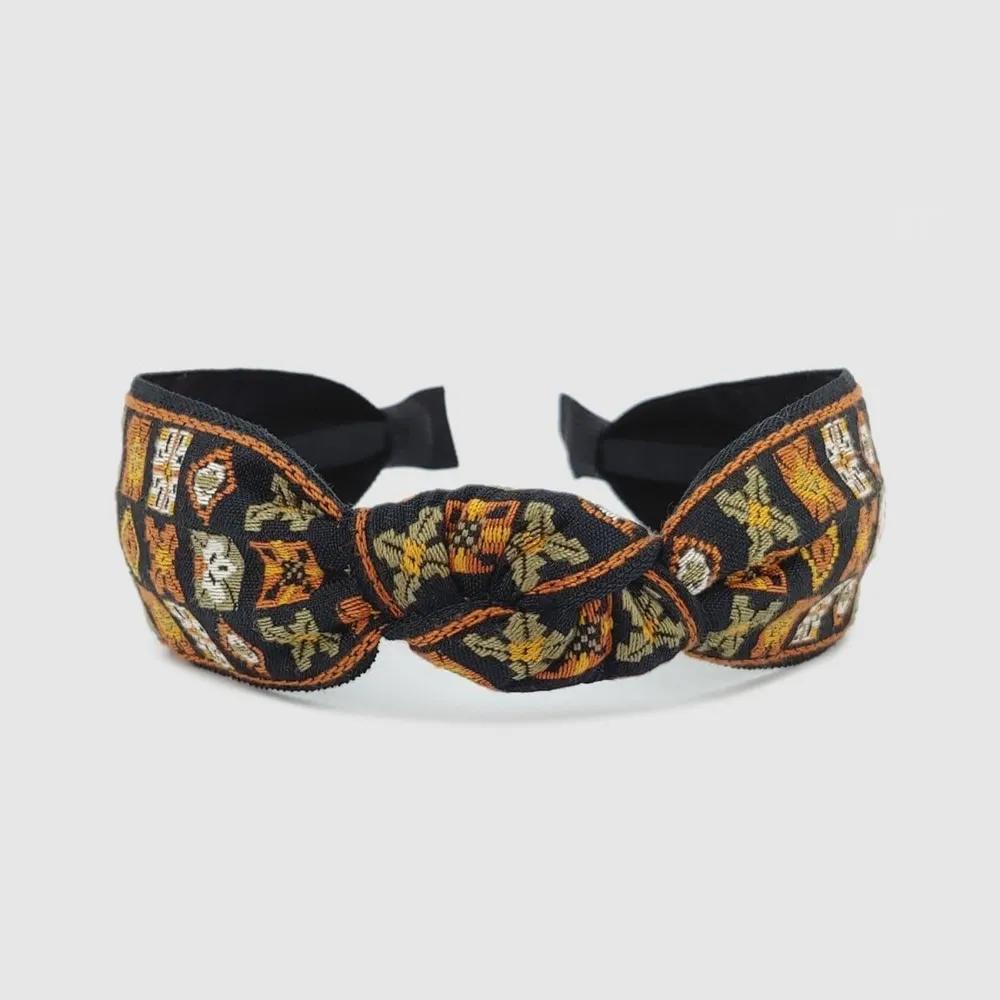 Lala Geometric Diamond Ethnic Hairband Brown LALAH281 3306187