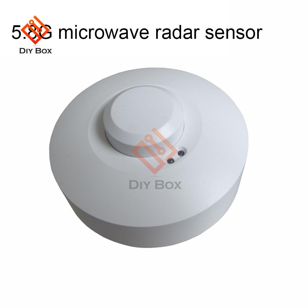 AC 85-250V Microwave Radar Sensor Switch 5.8G Adjustable Embedded Body Motion Detector Light Switch for Corridor Sensor