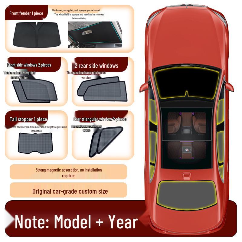 MG Pilot Magnetic Car Window Sunshade - UV Protection & Heat Insulation