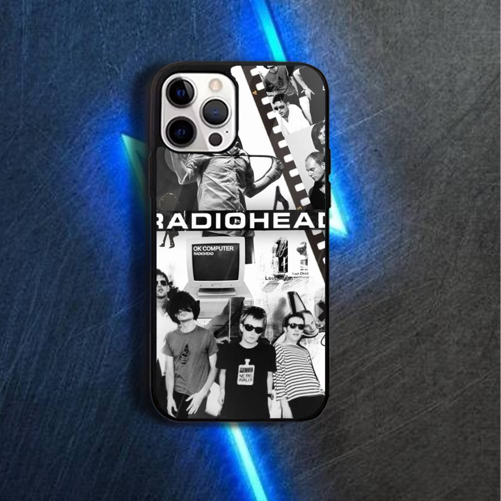 Radiohead R-Rock B-Band Phone Case For iPhone 17,16,15,14,13,12,11,Pro,Max,Plus,Mini,Magsafe,Magnetic Wireless Charging Case