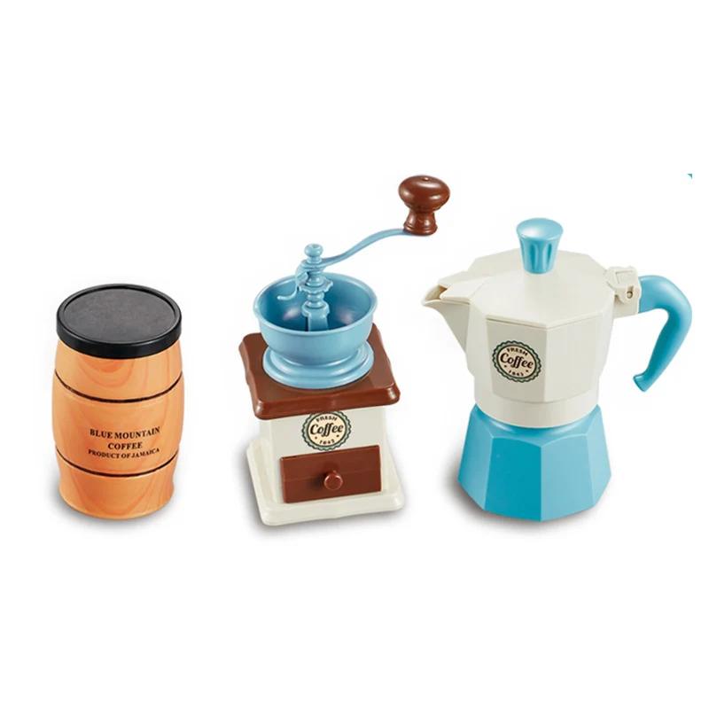 Pretend Play Simulation Coffee Set Tableware Play House/Outdoor Kitchen Diy Afternoon Tea Game Toy For Children Kids Gift