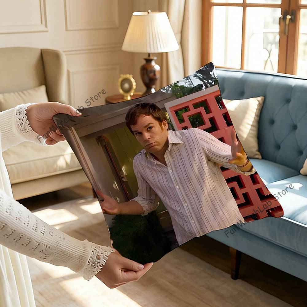 DDexter Morgan Pillowcase Pillowslip Cushion Plush Boys Girls Cartoon Anime Kawaii Decoration Kids Birthday Cute Gifts