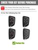 YINEOR Cadillac Key Fob Cover Leather Car Key Case Keychain Smart Key Fob Holder