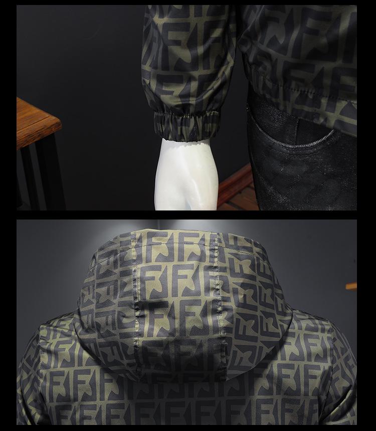 European Style Men's Spring/Autumn 2025 Trendy Casual Hooded Jacket