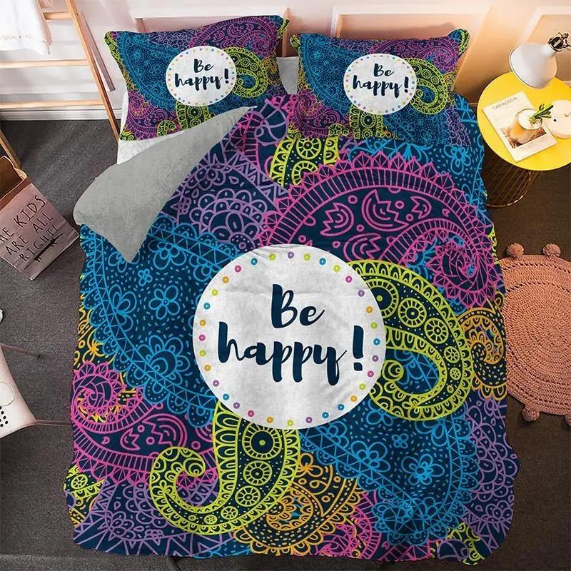 Cartoon Duvet Cover Set King Size Microfiber Cute Color Avatar Print Bedding Set For Kids Teens Soft Kawaii Style Quilt Cover