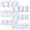 Silicone Mold Animal Dog Keychain Molds DIYs Crystal Earrings Pendant Mould Epoxy Resin Jewelry Making Mould Accessory