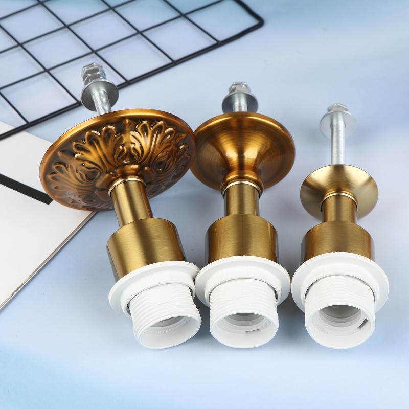 1 Piece High Quality Iron Metal Desk Lamp Holder Fixed Base E27 Screw Lamp Mouth DIY Lighting Accessories