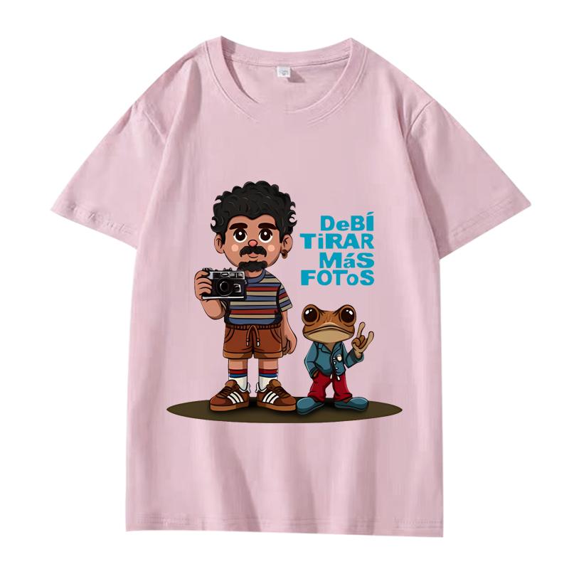 Bad Bunny Dtmf Cartoon T-Shirt  neu Herren Damen Oversized 100% Baumwolle Kurzarm Sommerdruck Unisex Übergröße Oberteile
