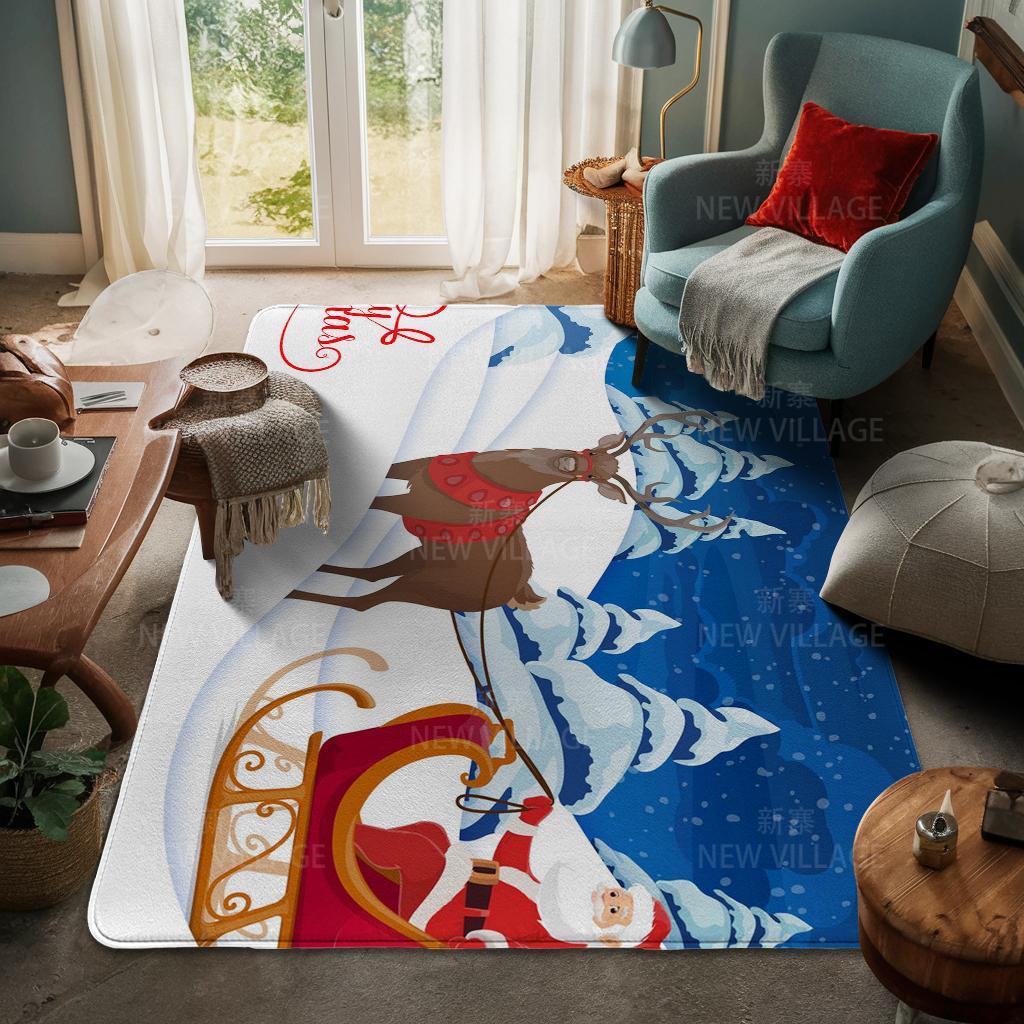 Koberec ke vchodu do domu Rohožka ke dveřím do domu Obývací pokoj Vana Koupelna Protiskluzové koberce s absorpcí vody vana Veselé Vánoce zima