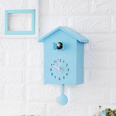 Realistic With Clock Pendulum Cuckoo Wall Clock Accurate Plastic Bird House Clock Silent Battery Powered Wall Art Home Decor