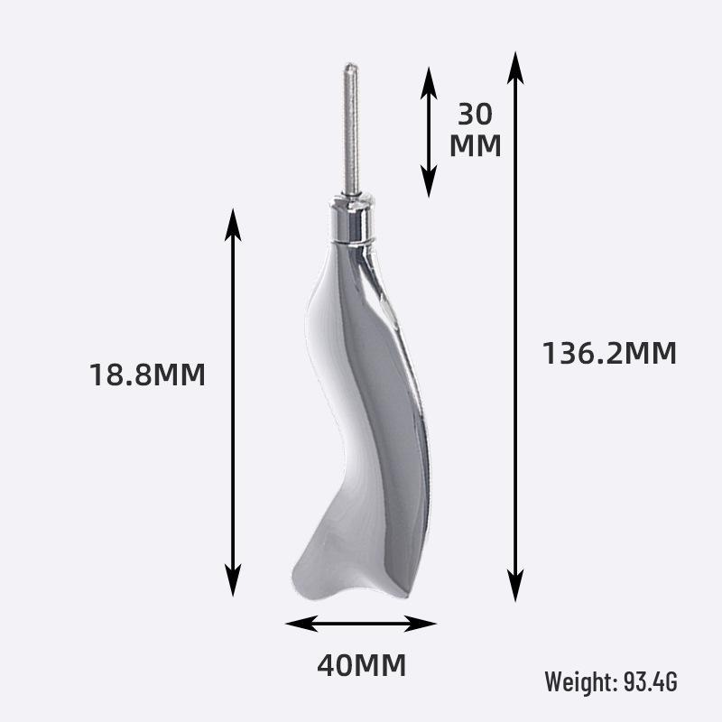 

Zinc Alloy Telescopic Metal Gua Sha Board for Facial Massage X0429 серебряный
