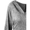 Stylish Punk Women's Plus Size Lace Up Dip Hem Tunic Hoodie Long Sweatershirts Dress Top For Every Occasion