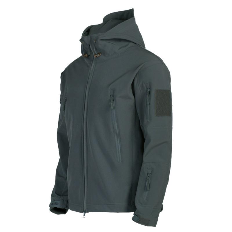 Herren Armee Kampf Softshell Kapuzen Bomberjacke