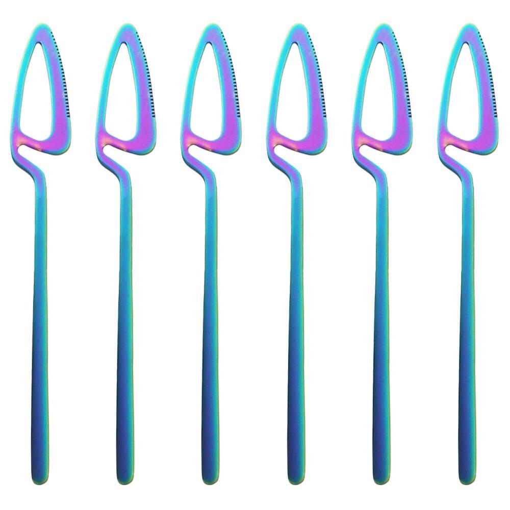 6 adet/takım altın çatal bıçak kaşık seti yemek bıçakları kaşık sofra seti paslanmaz çelik yemek takımı seti parti mutfak gümüş sofra takımı seti