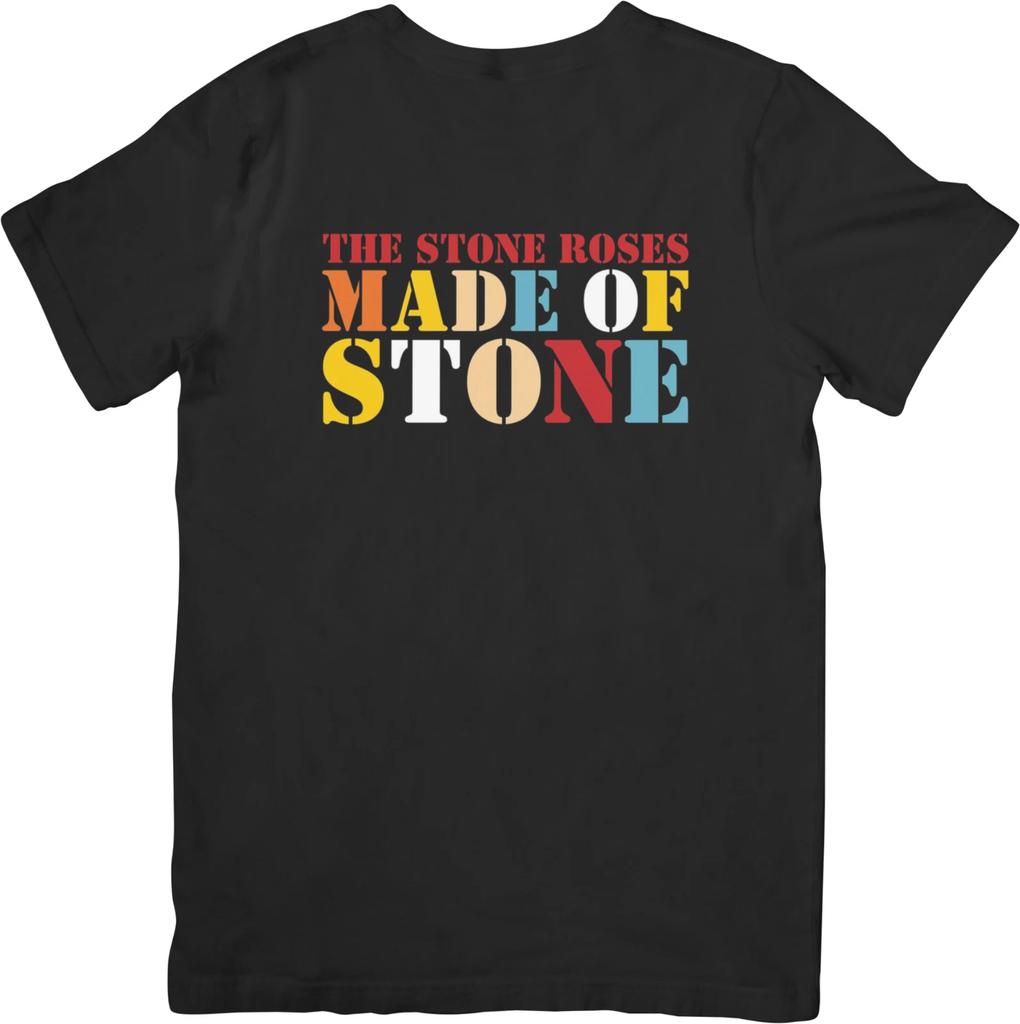 The Stone Roses Music Unisex Fit for Men & Women Quality Cotton T-Shirt Black