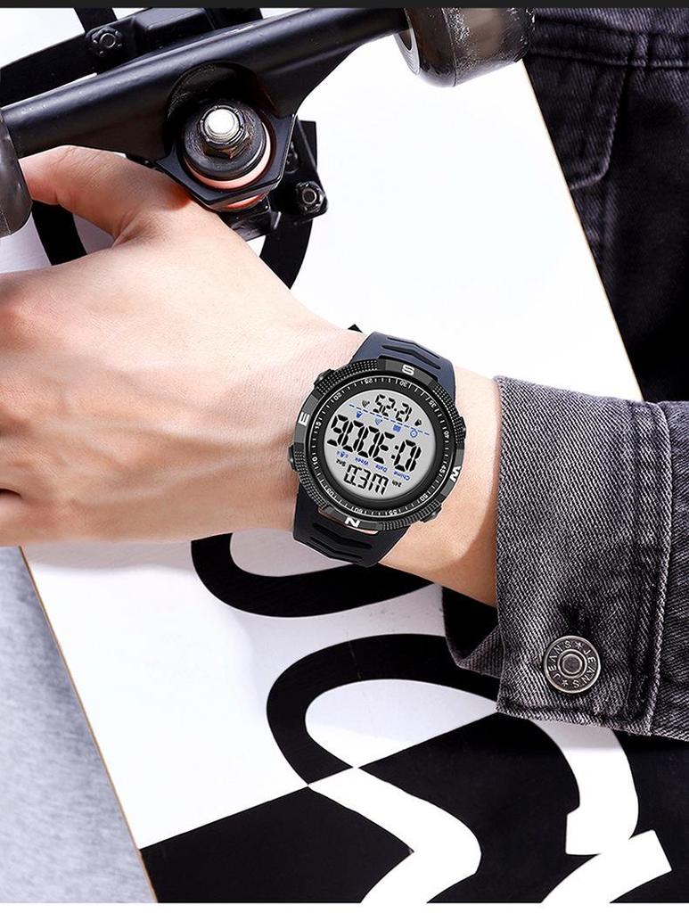 Sanda Luminous Waterproof Sport Wristwatch - Fashionable, Simple, Versatile, and Perfect for Students.