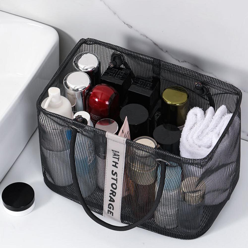 Mesh Storage Bag, Shower Bag, Hand-Held Wash Bag, Waterproof Shower Towel Basket, Shower Bag