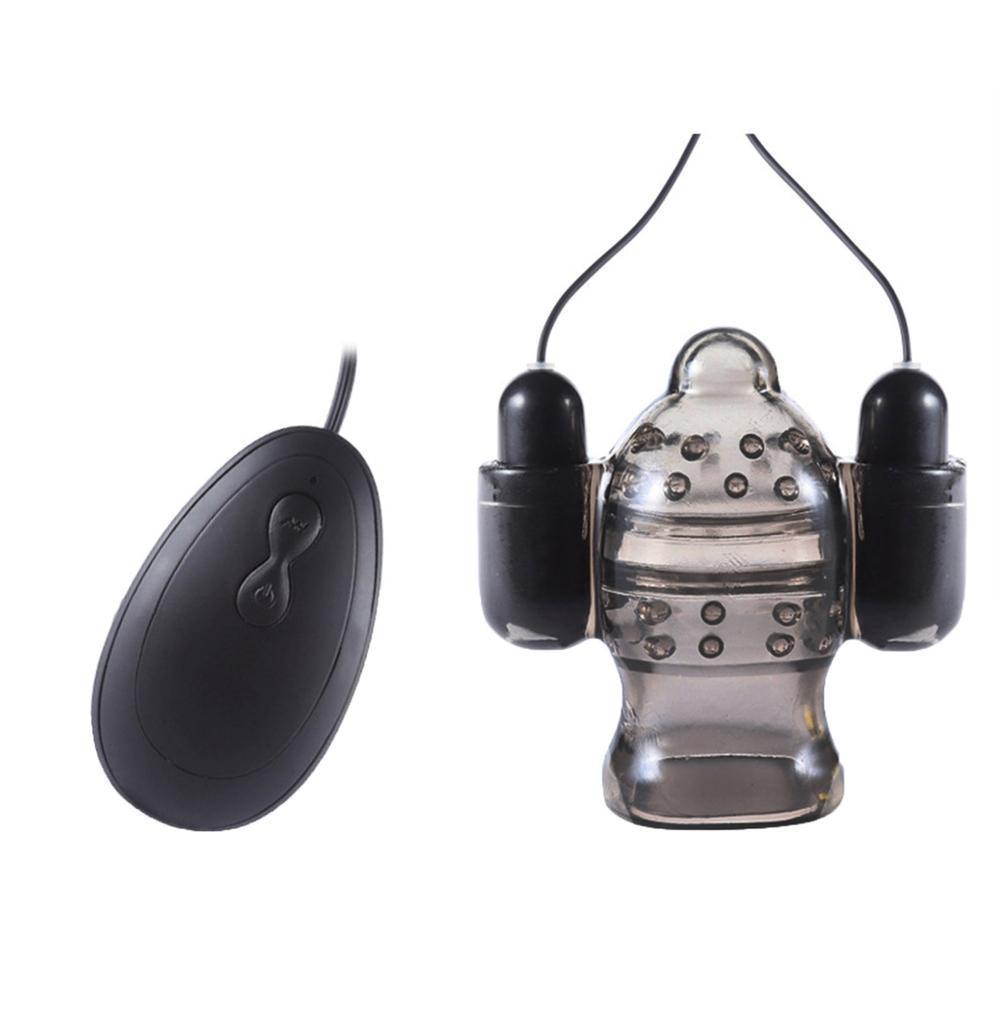 Tragbarer Ringvibrator für Männer mit Klitoris und 20 Vibrationen, doppelt 