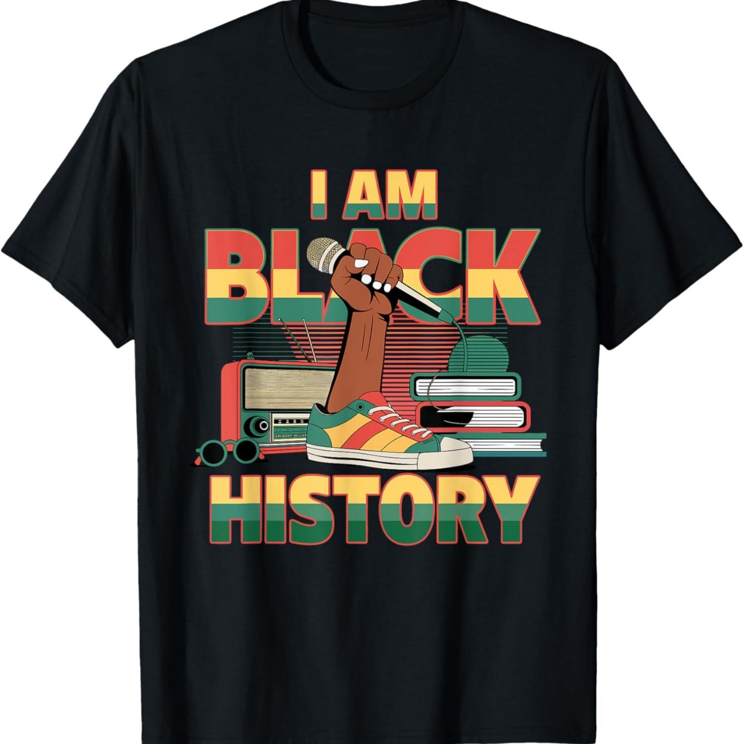 Я Черный Месяц Истории Гордость Афроамериканская Футболка S чёрный