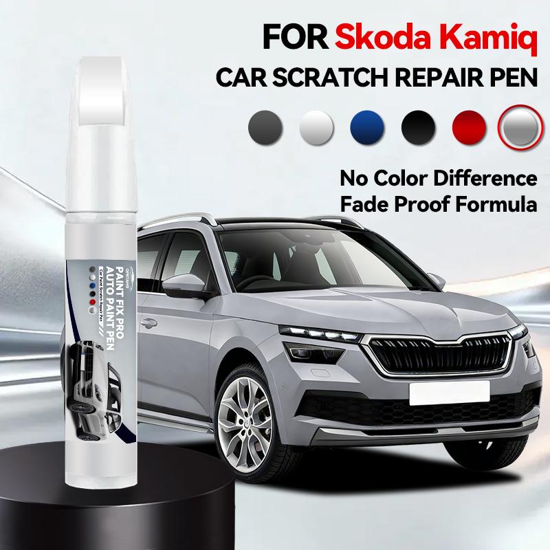 

OPRTAMG Purpose Vehicle For Skoda Kamiq Car Paint Repair Pen Touch Up Scratch Remover DIY Auto Accessories Blue LB5K Silver LA7R