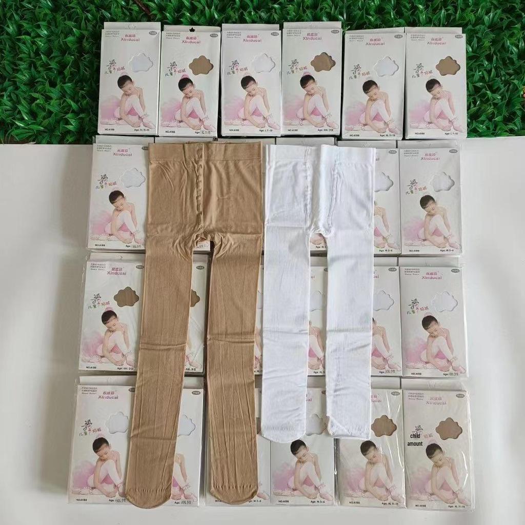 Girls' Flesh-Colored Dance Leggings and Stockings for Autumn and Winter