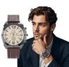 Luxury Watch for Man Fashion Date Week Stainless Steel Men Watch Casual Quartz Men's Watches Male Clock Gift