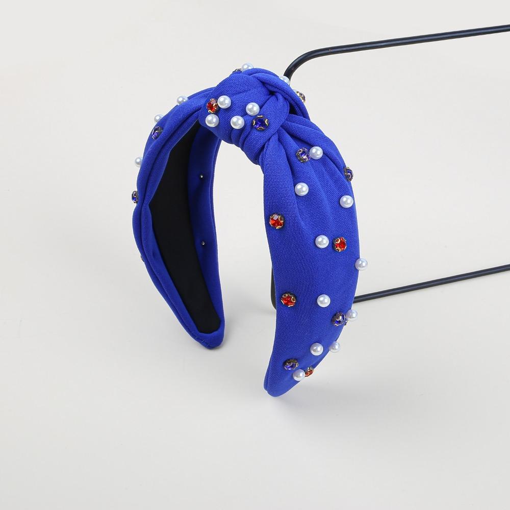 Crystal Bow Headband Wide Pearl Headbands Fashionable Rhinestone Headband  Hair Accessories