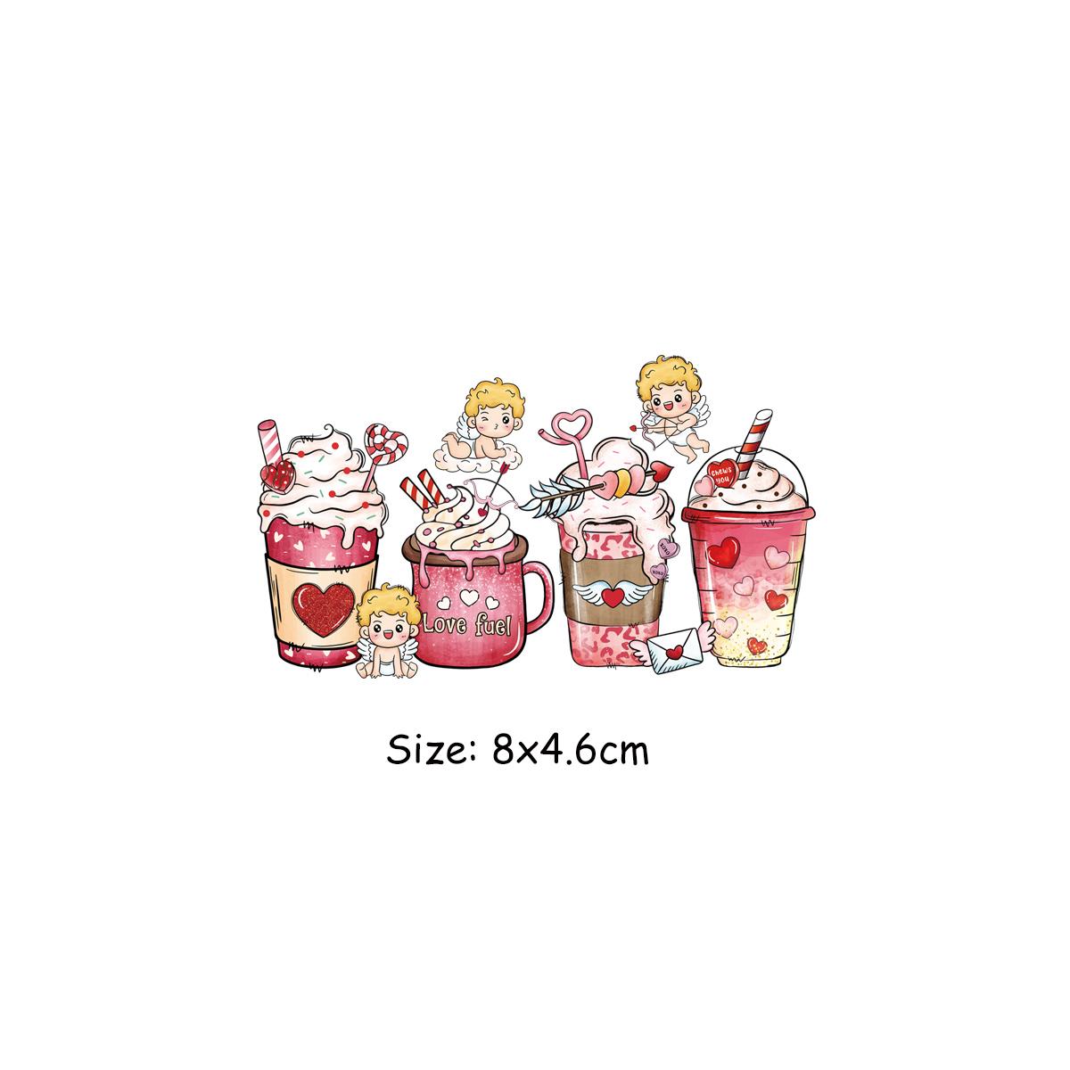 

Термальные нашивки Cupid Love, тепловой пресс, аппликация, модный аксессуар «сделай сам», наклейка в полоску, джинсовые нашивки на одежду для влюбленных