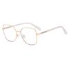 Transparent Computer Glasses Frame Women Anti Blue Light Presbyopia Eyewear Spring Hinge Metal Frames Reading Glasses Unisex