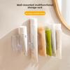 Facial Cleanser Storage Rack, Multi-functional Toothpaste Storage Rack, Wall-mounted Storage Rack, Non-drilling Toothpaste Storage Rack
