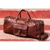 Personalized Leather Duffle Bag Travel Carry-on Luggage Overnight Gym Weekender Bag Unique Groomsmen Gift Oversized Duffel Bag
