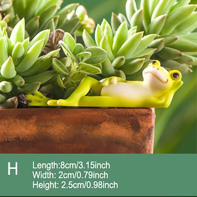 Lustige Froschfiguren aus Kunstharz für Innendekoration zu Hause, Badezimmer-Innendekorationszubehör, personalisiertes Geschenkobjekt, Gartendekor