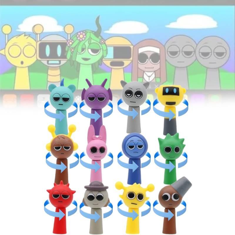Sprunki The Character Model Toy Head Can Spin Cute Children Holiday Figures Gift