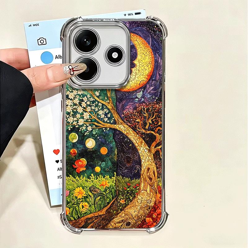 

Tree of Life Space Soft Phone Case For Xiaomi Poco X7 X8 Pro Max X6 X5 X3 F8 Ultra F7 M8 M7 M5S Redmi 15C 15A 15 14C 13C 12C 13 Xiaomi Poco X5 Pro