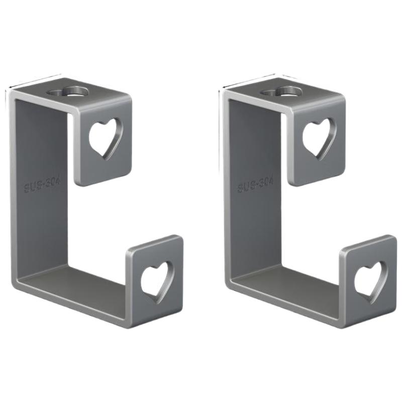 JINGRUIXIANG Настенный держатель для раковины из нержавеющей стали без сверления, 2 шт.