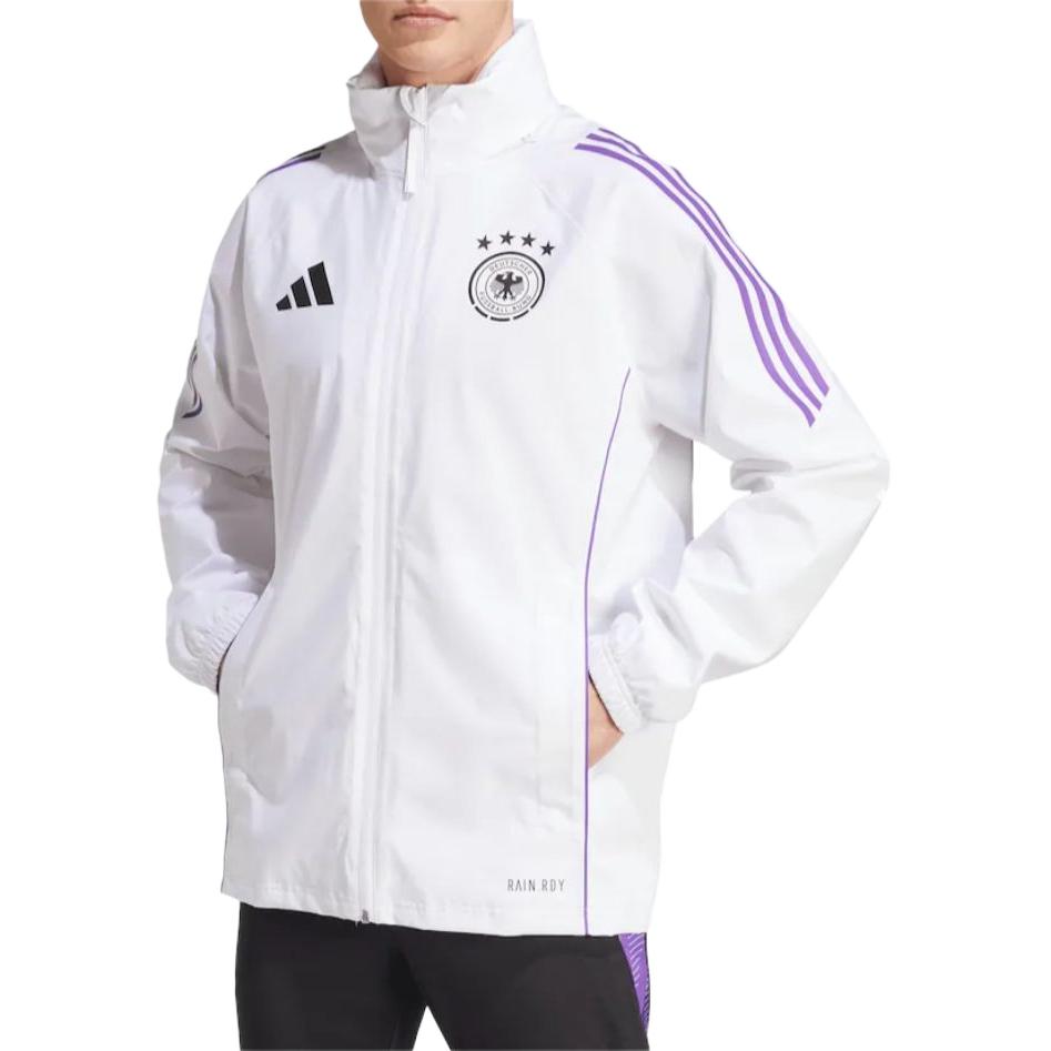 Adidas Rain Jacket Fashion Comfortable Stand Collar Zipper Football Shirt Men Jackets IP8262