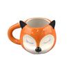 cute pet white cloud soil mug, ceramic cup cute fox cup cartoon milk cup animal water cup
