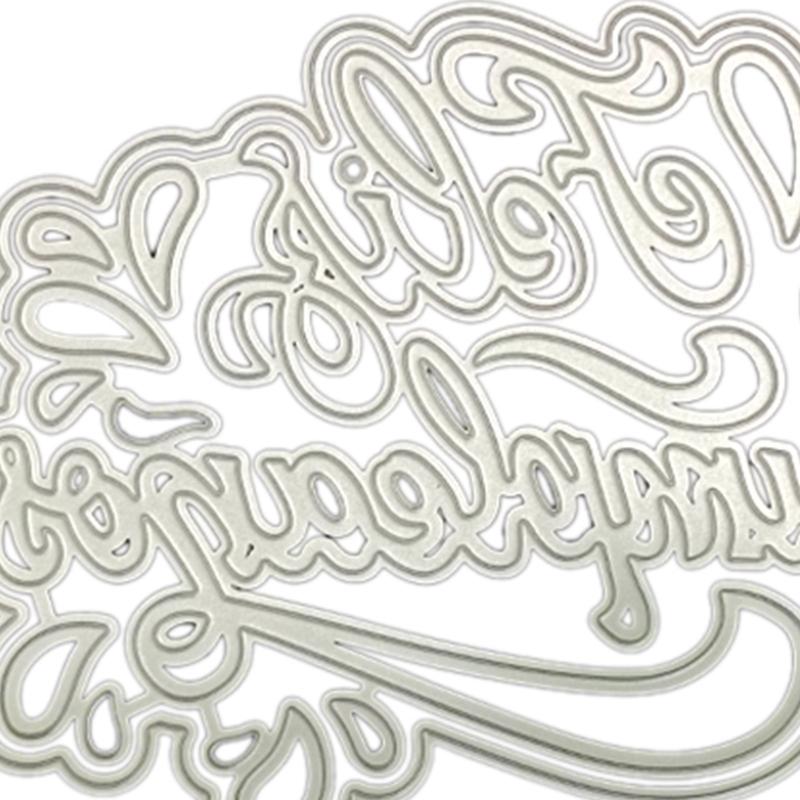Happy Birthday Letter Border DIY Die Cut for Card Making Frame Cutting Die Embossing Templates for Photo Scrapbook Craft
