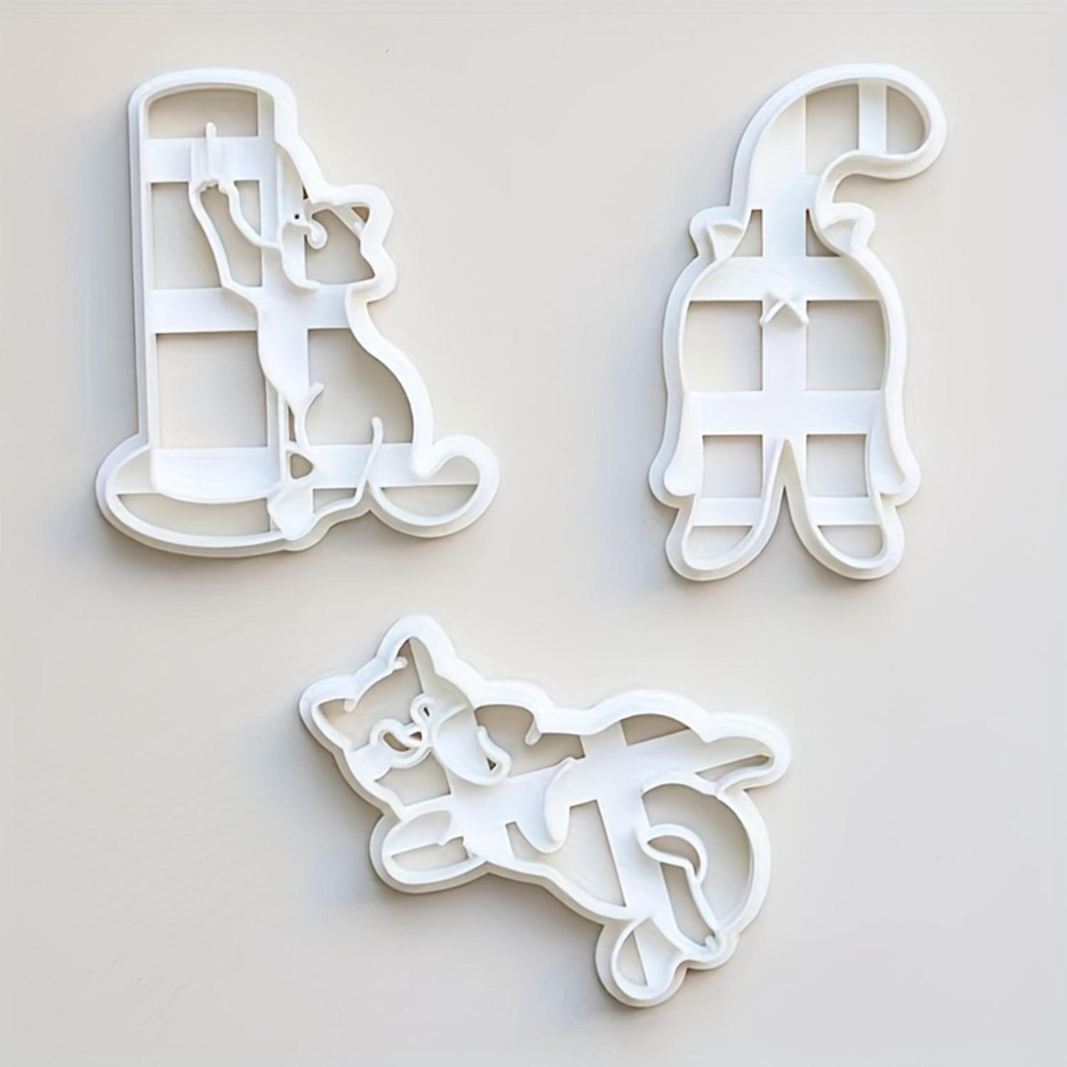 

3 шт. форм для тиснения в виде мультяшного кота, инструменты для штамповки своими руками, пластиковый материал, не требует электропитания, принадлежности для рукоделия. 3pcs