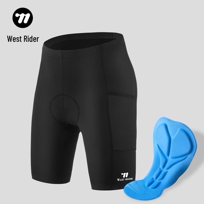 West Rider Unisex Quick-Dry Cycling Shorts with Padded Liner S